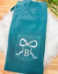 Bow Initial Pocket Tshirt