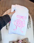 Bow Monogrammed Crew