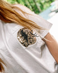 Sequins & Glitter Pocket T