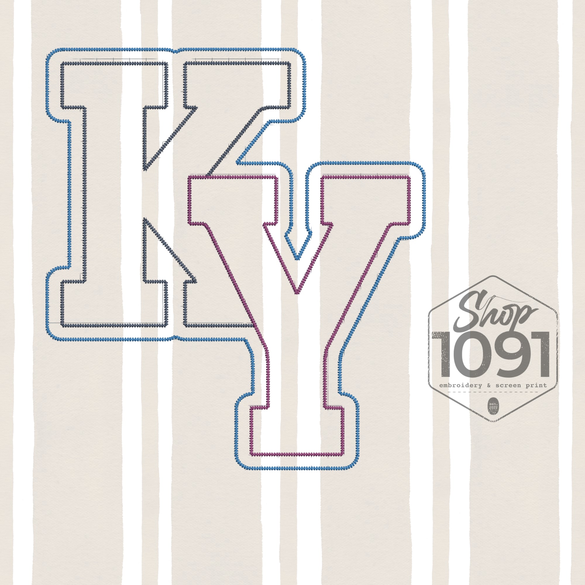 KY Interlocking Letters – Shop1091