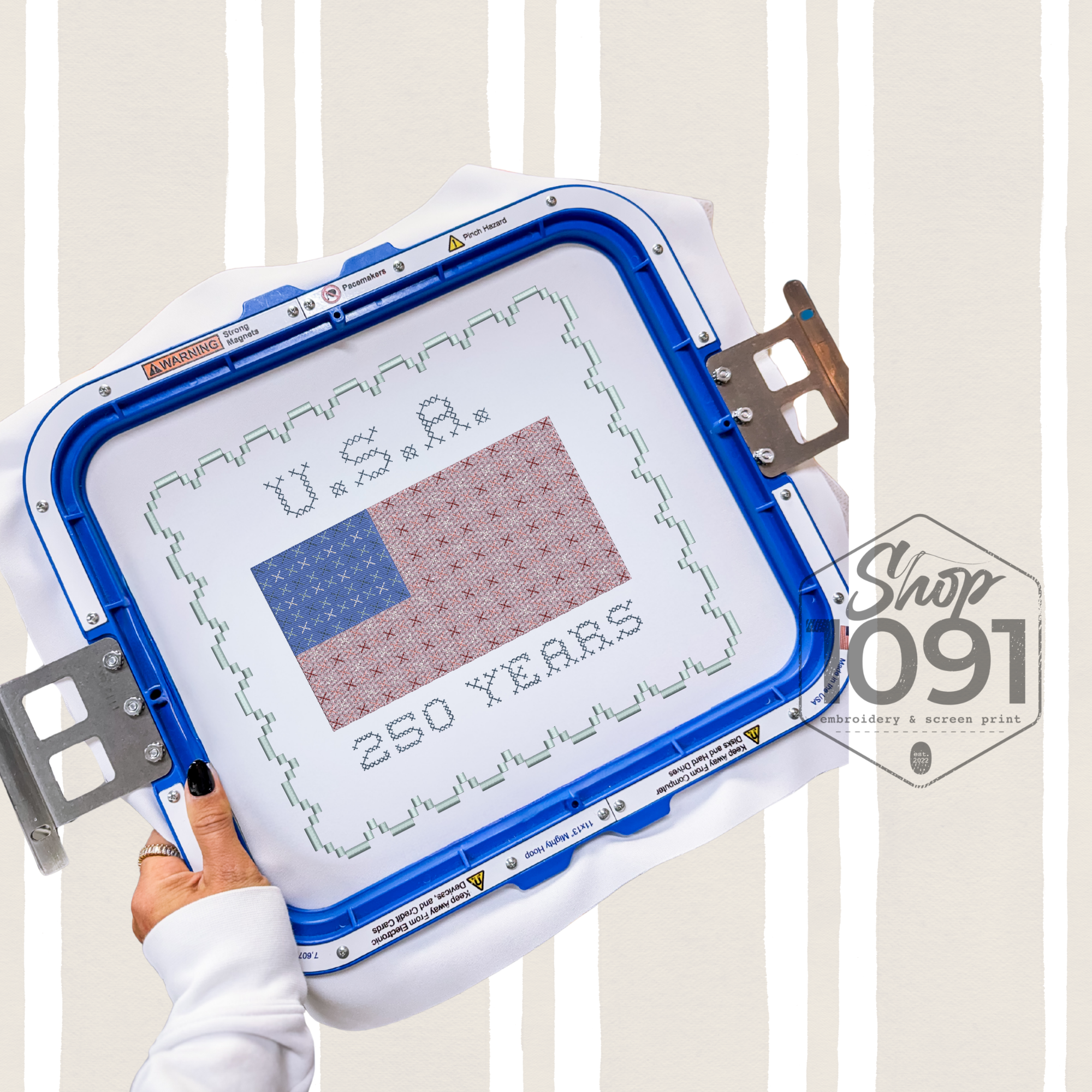 USA 250 Years Cross Stitch