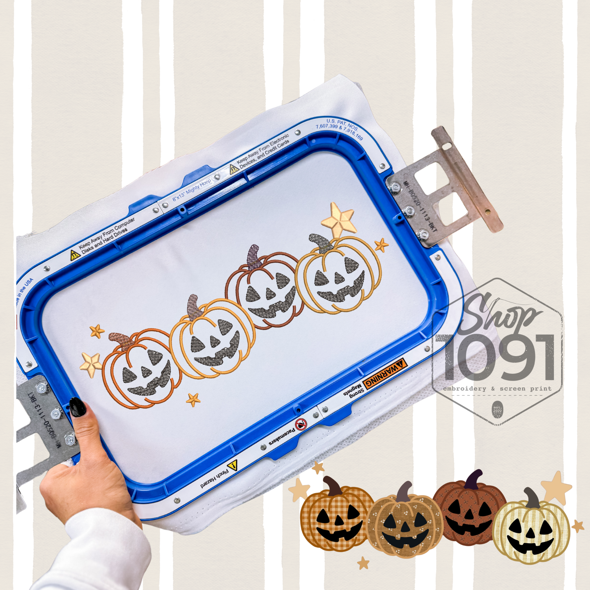 Pumpkin Friends Applique