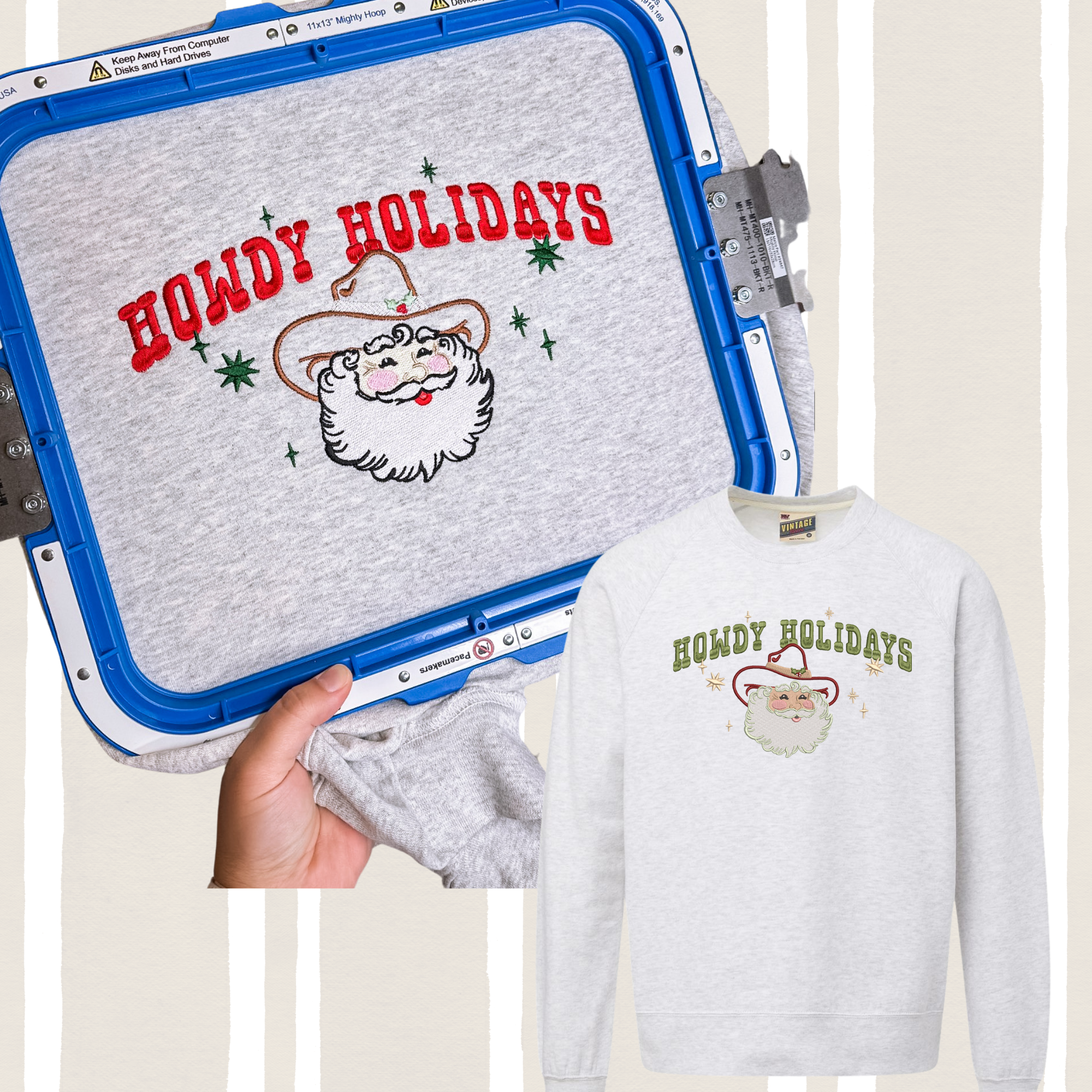 Howdy Holidays Santa