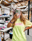 Mama Glitter Embroidered Comfort Color Tshirts