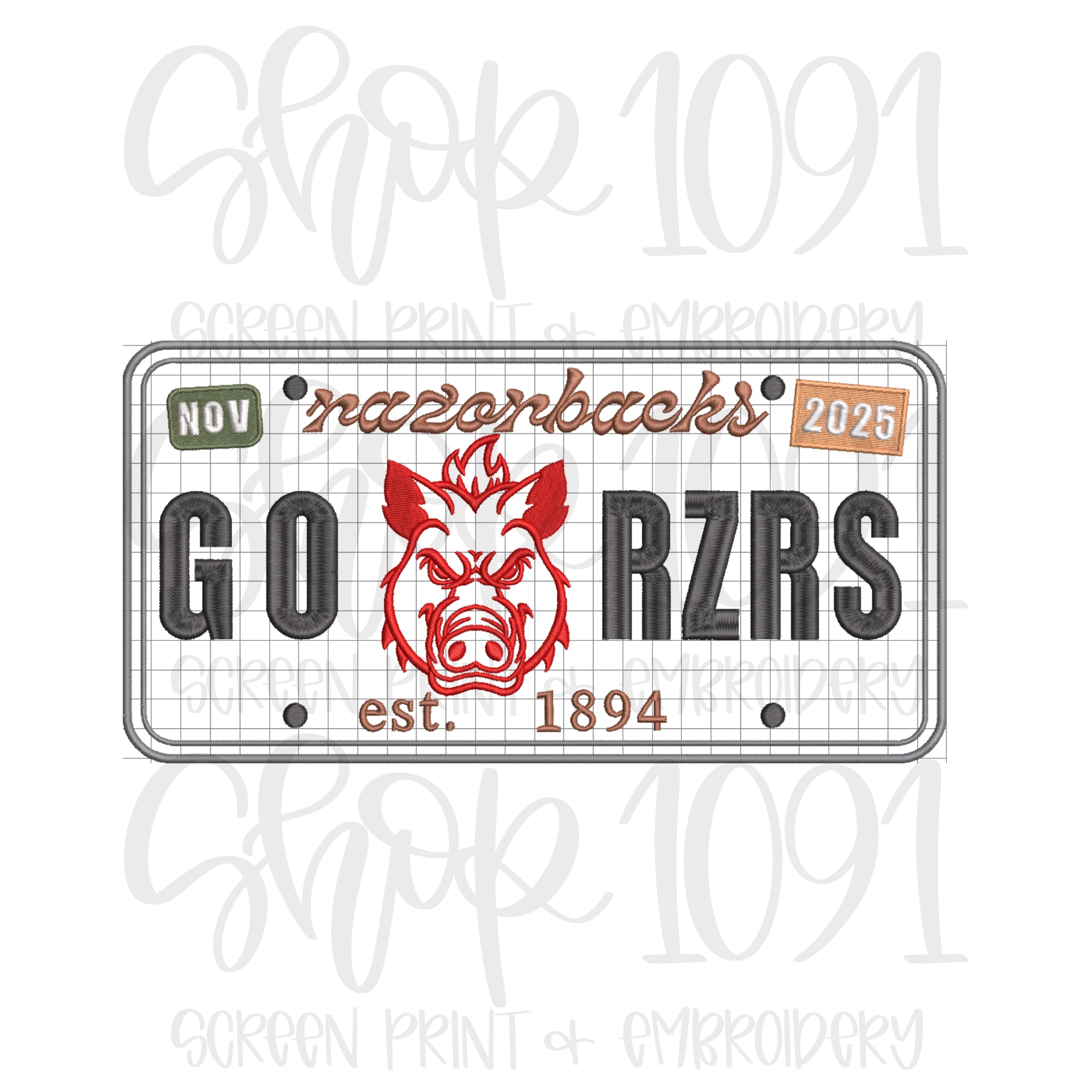 Razor Number Rear Plate Razorback License Plate – Shop1091