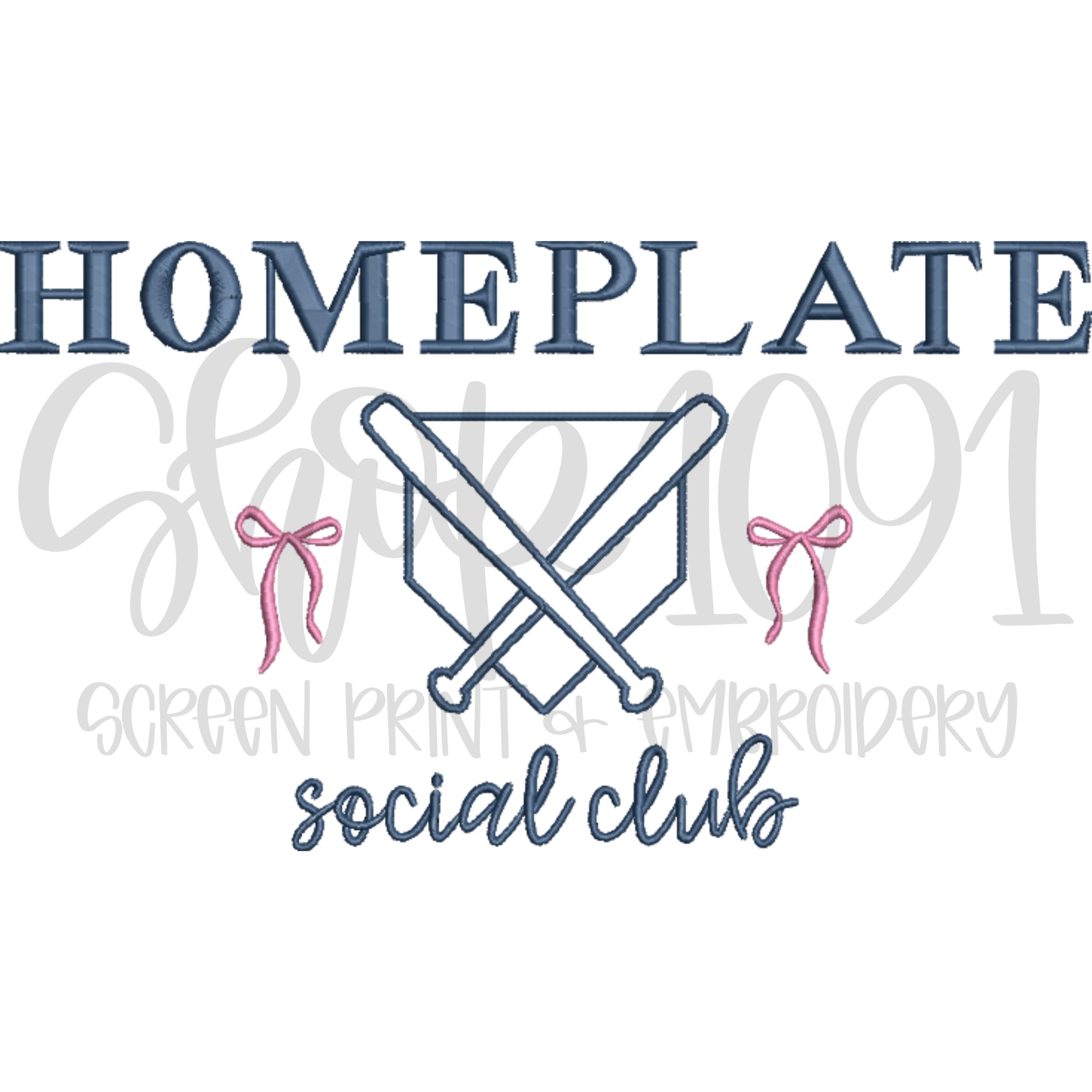 Homebody|Baseball|Homeplate Social Club Crewneck / Tshirt