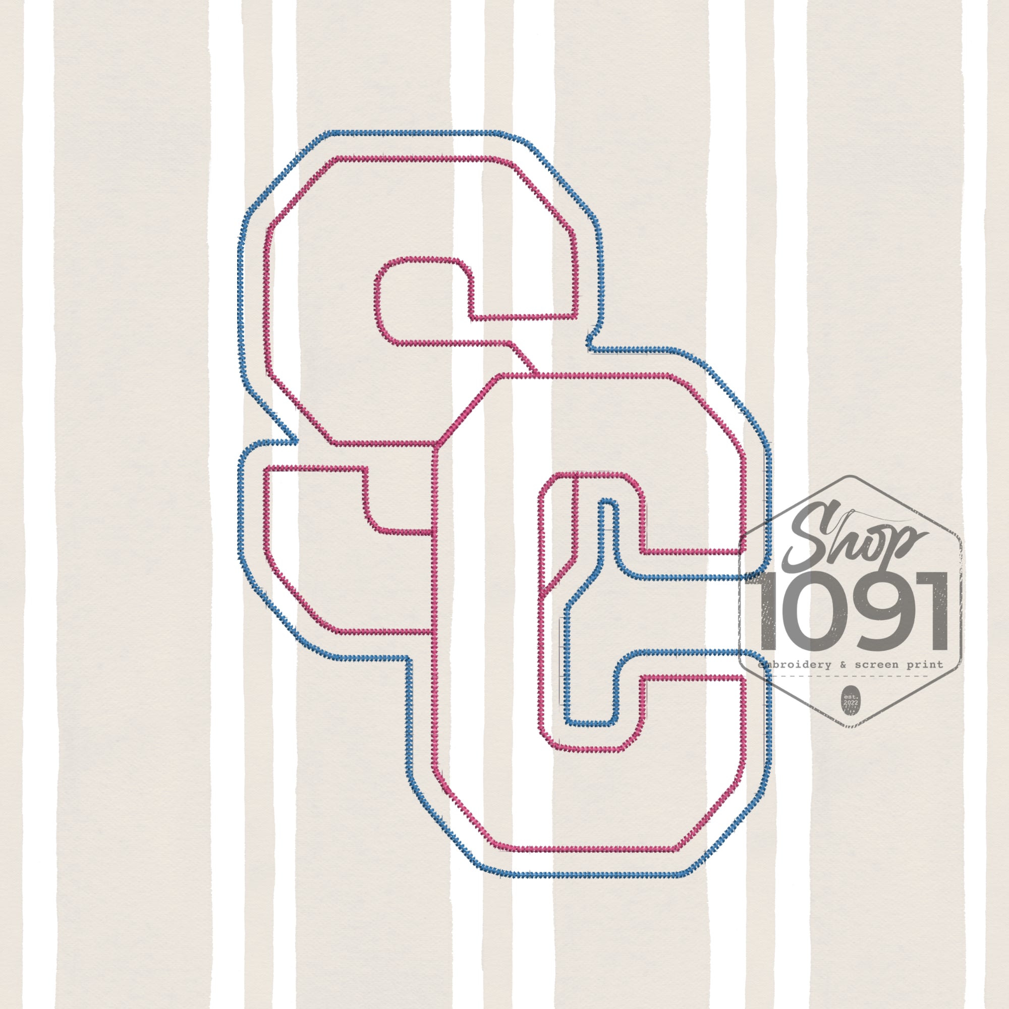 SC Interlocking Letters – Shop1091