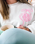 Bow Monogrammed Crew