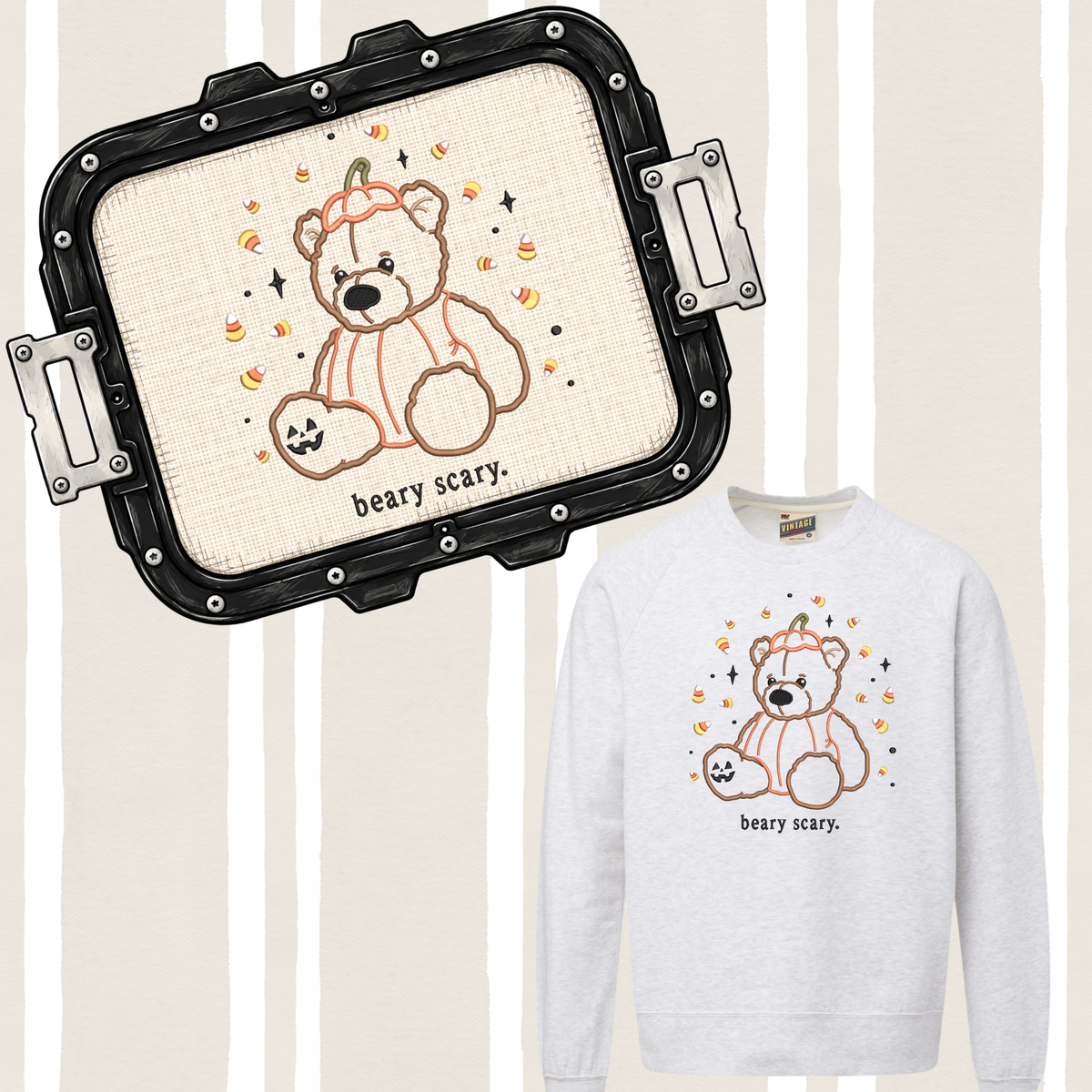 Beary Scary Applique